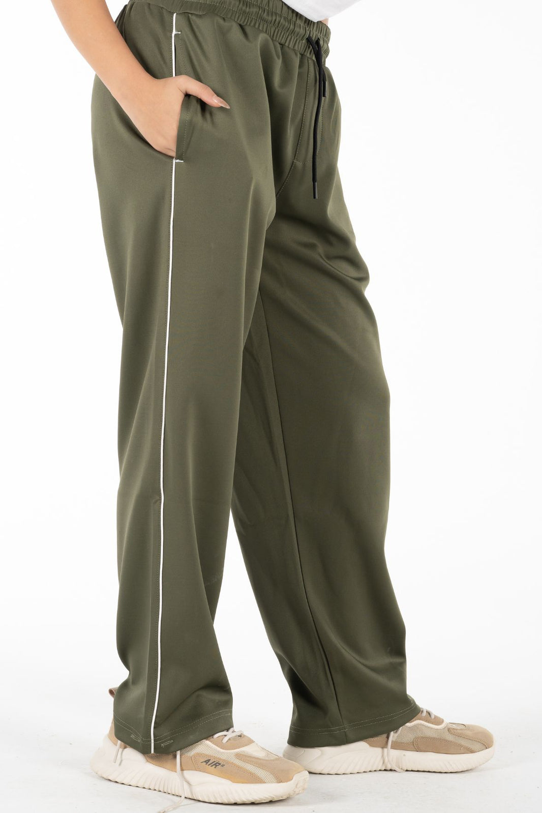 Active Line Olive Women Pants