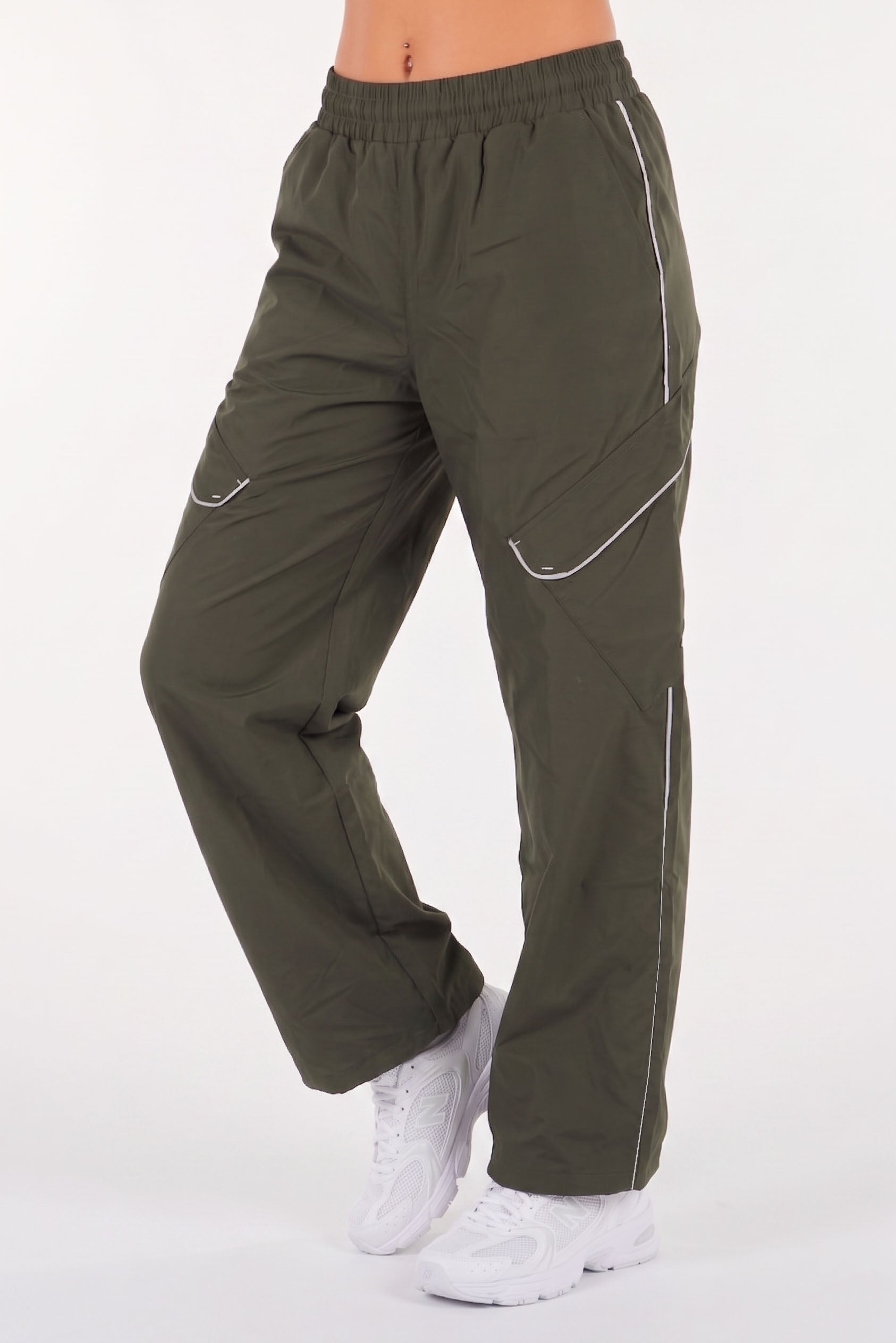 Drift Dark Green Wide Pants