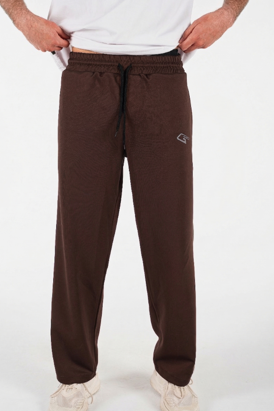 Active Line Brown Men Pants