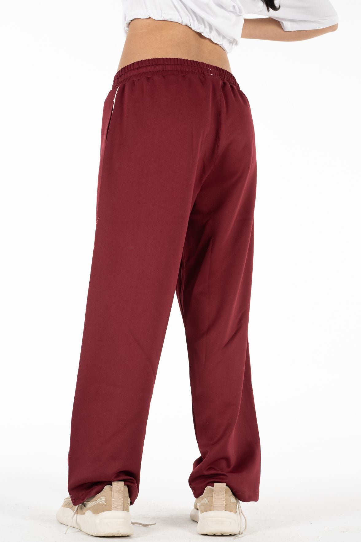 Active Line Burgandy Women Pants