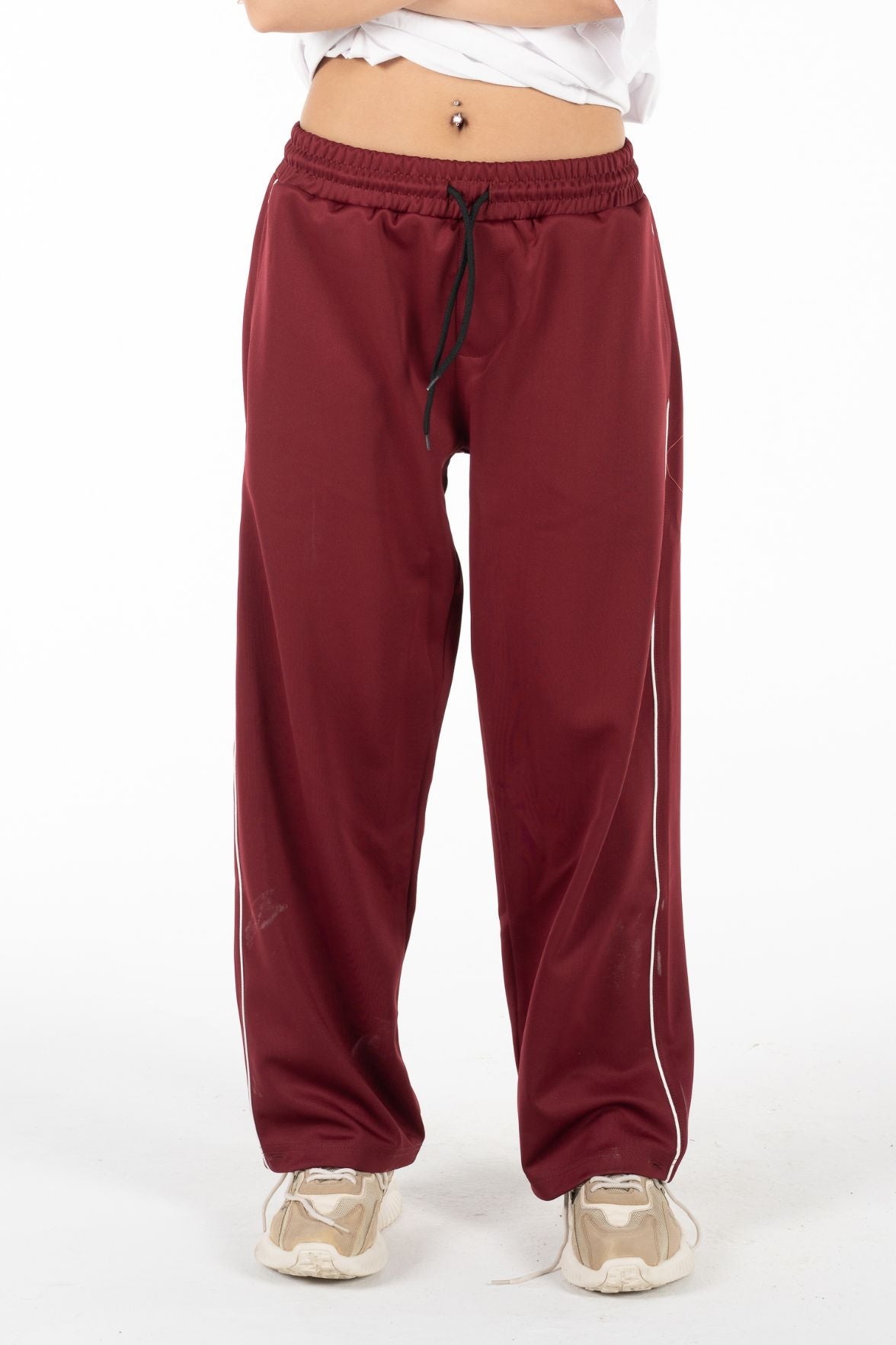 Active Line Burgandy Women Pants