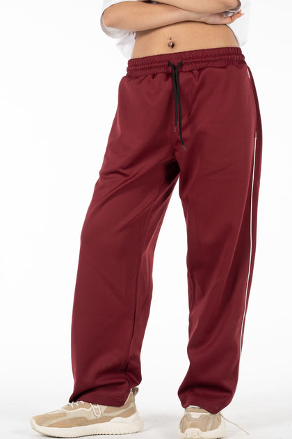 Active Line Burgandy Women Pants