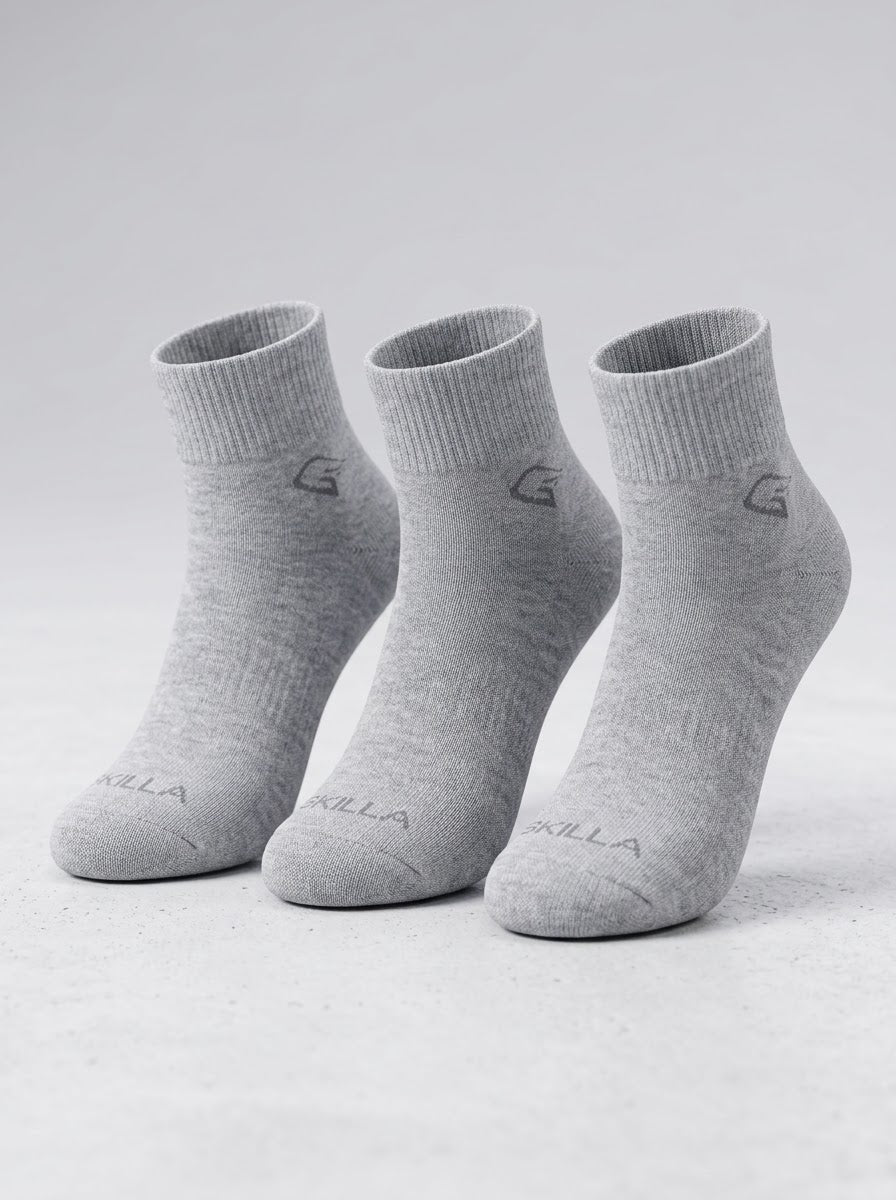 Gray Basic socks (3 Pack)