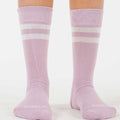 Double Stripe Lavender Socks