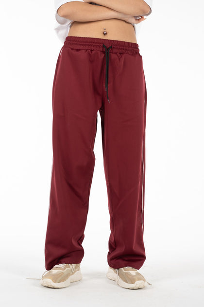 Active Line Burgandy Women Pants