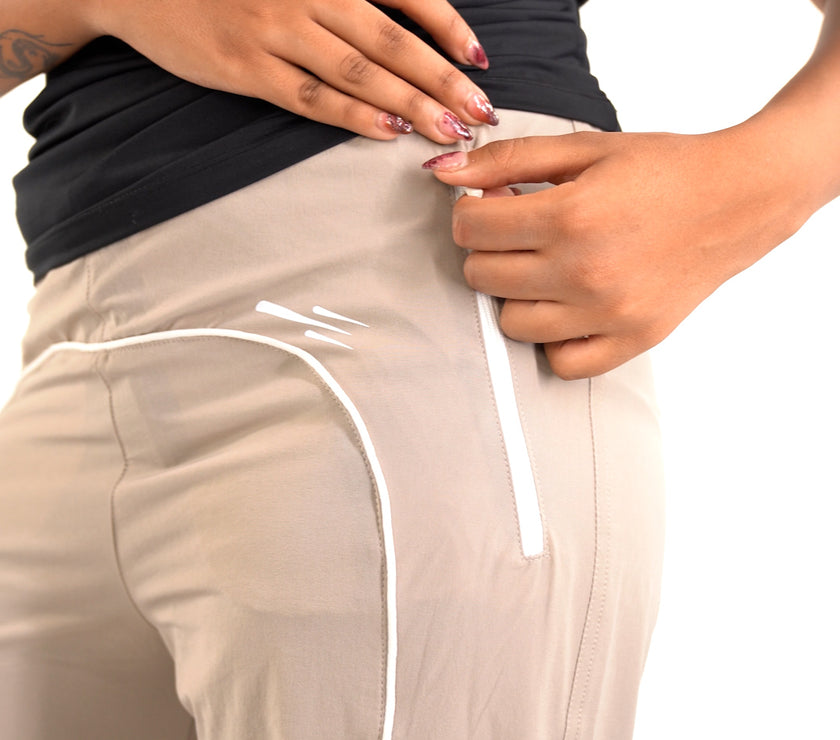 Active Line Biege Women Pants