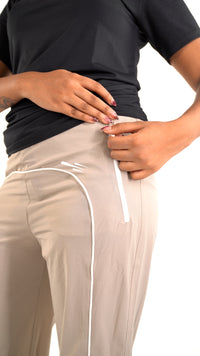 Active Line Biege Women Pants