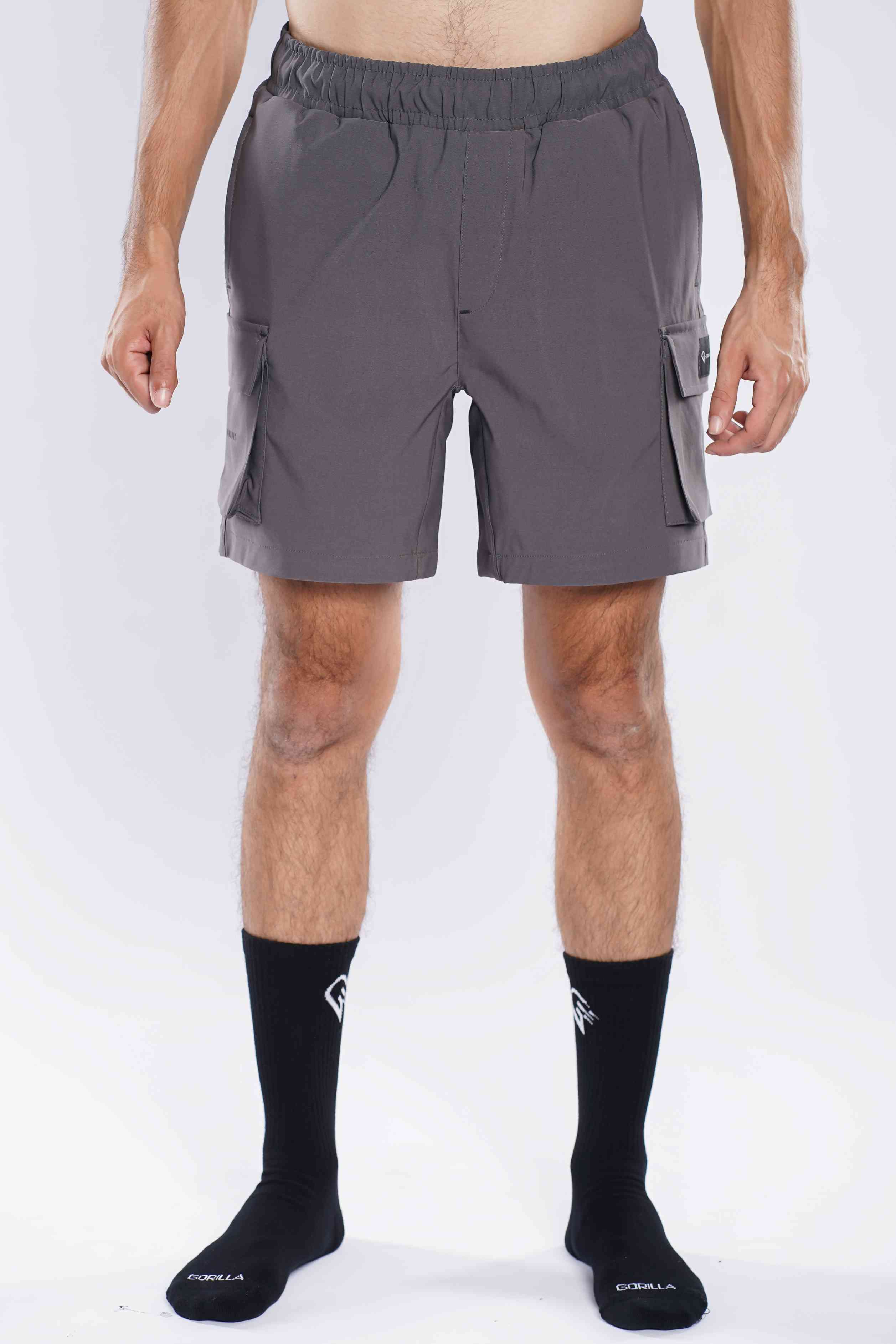 Dark Gray Gorilla Cargo Shorts