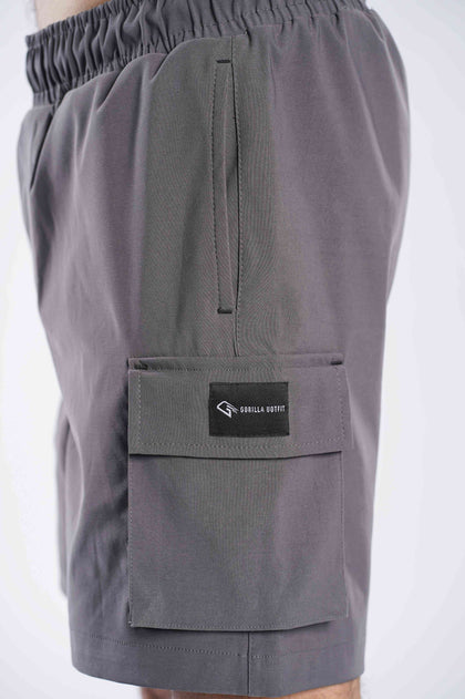 Dark Gray Gorilla Cargo Shorts