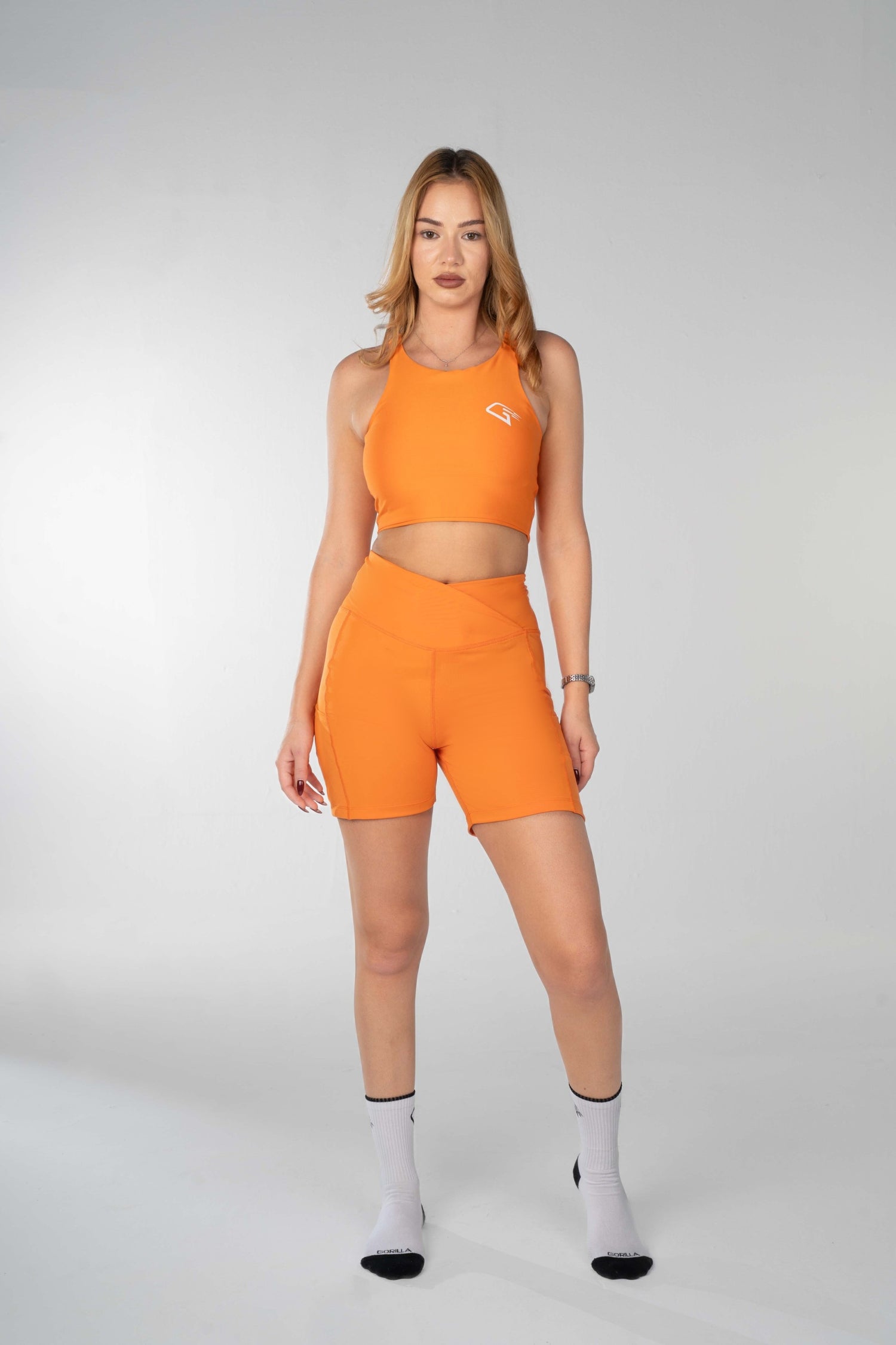 Power Move Orange Shorts