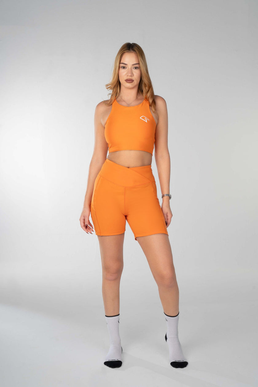 Power Move Orange Shorts