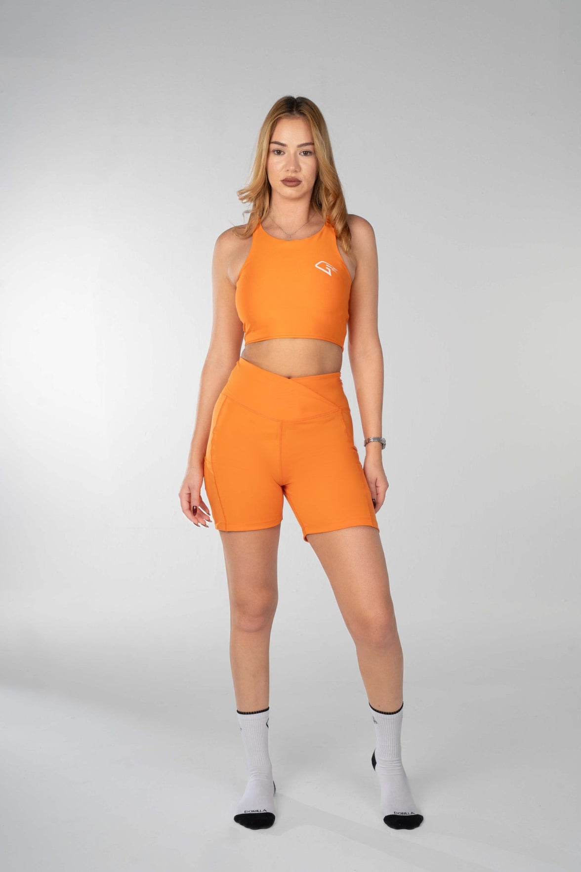 Power Move Orange Shorts