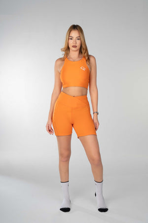Power Move Orange Shorts