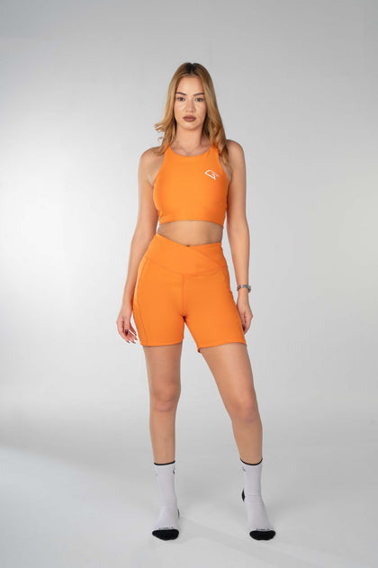 Power Move Orange Shorts