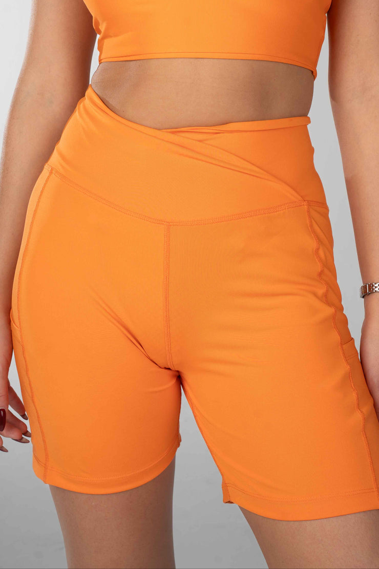 Power Move Orange Shorts