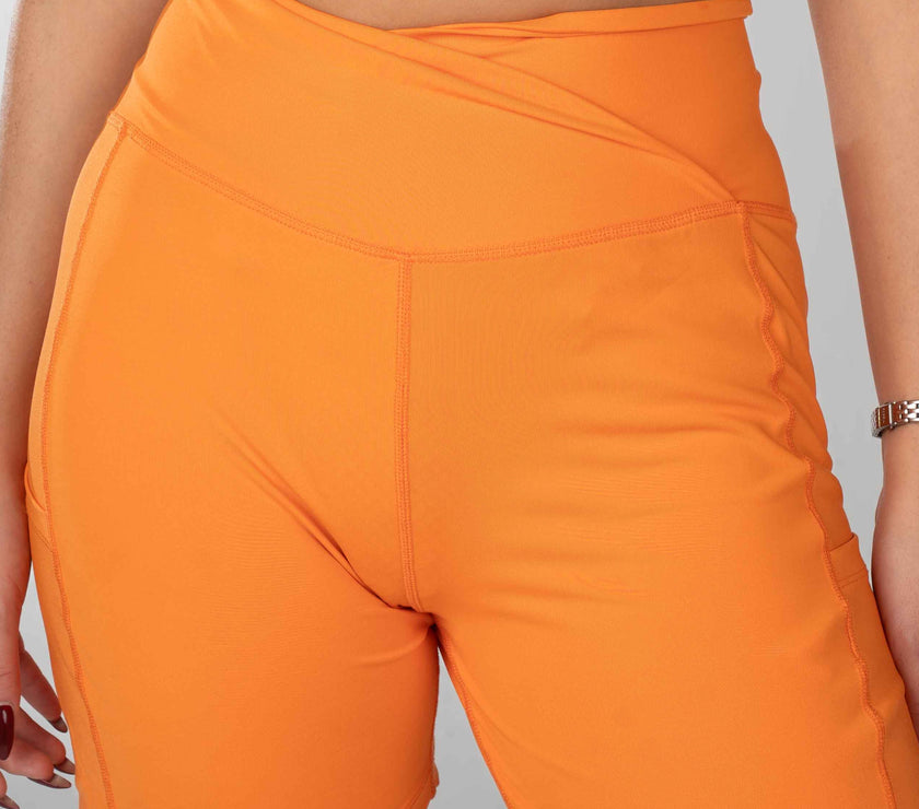 Power Move Orange Shorts