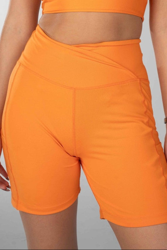Power Move Orange Shorts