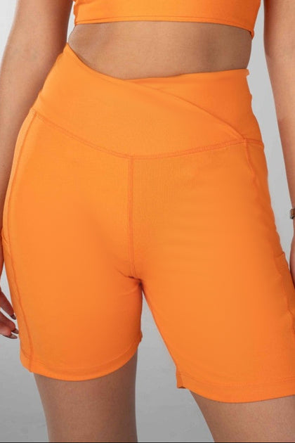 Power Move Orange Shorts