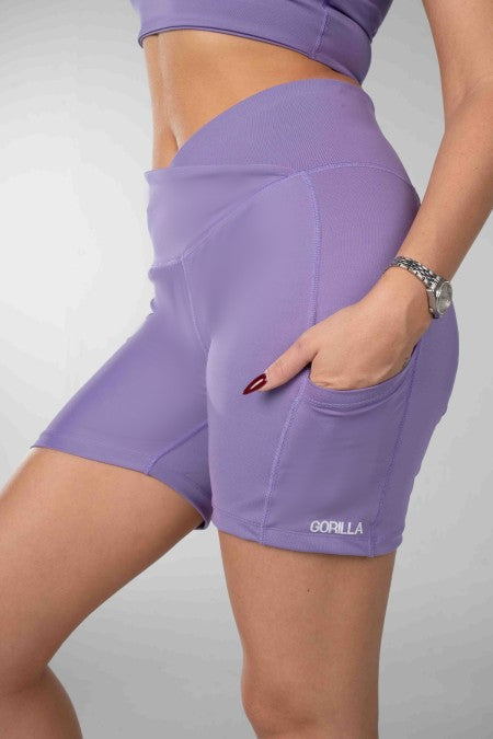 Power Move Lavender Shorts