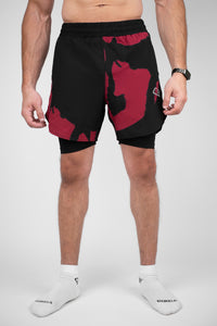 Maroon Shadow Shorts
