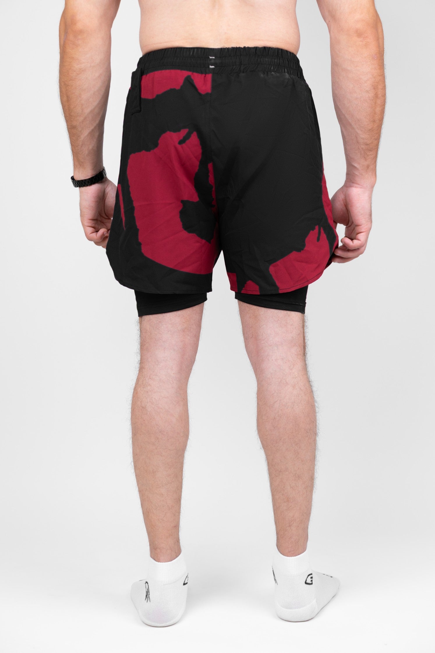 Maroon Shadow Shorts