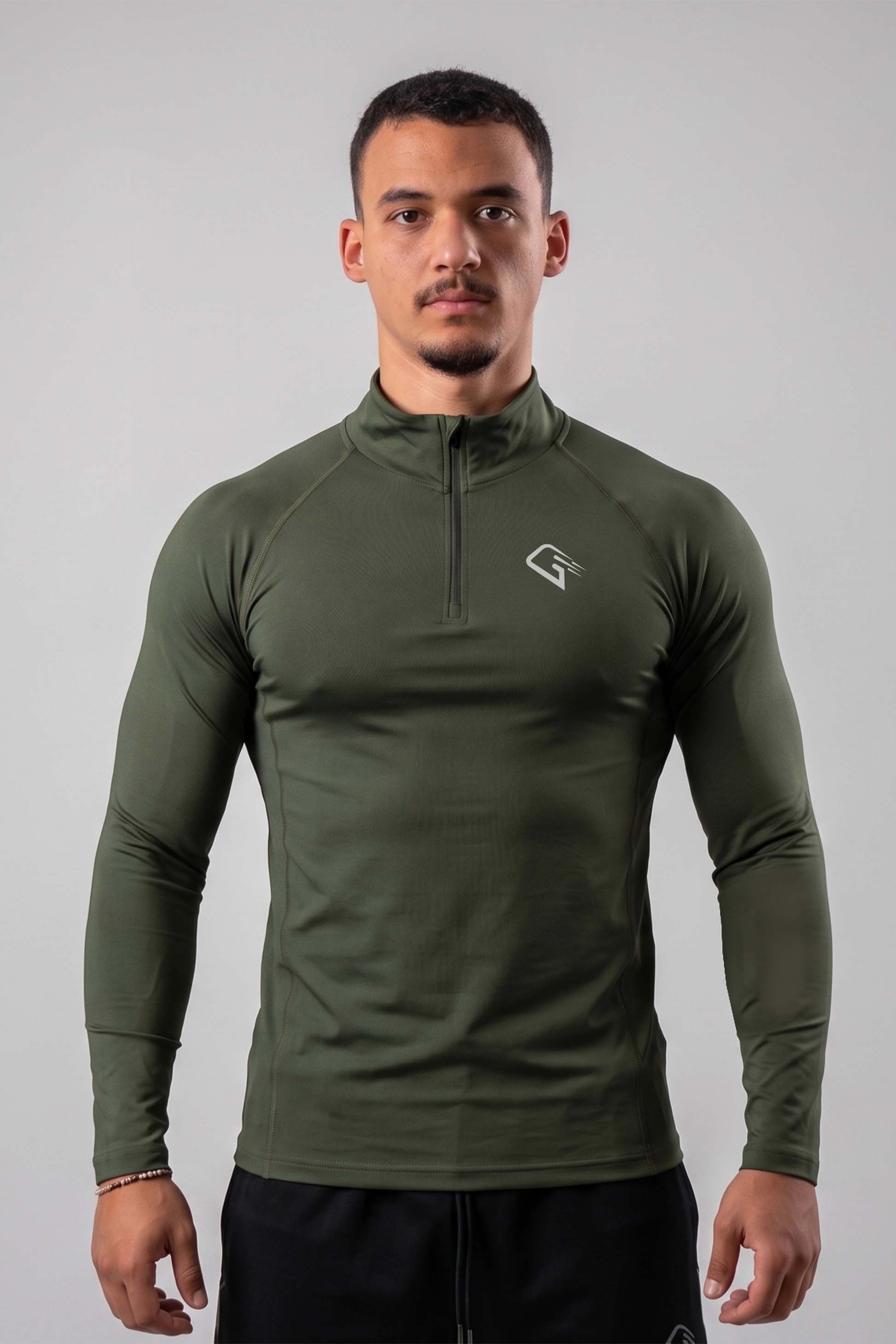 Generic Audi Olive Quarter zipper