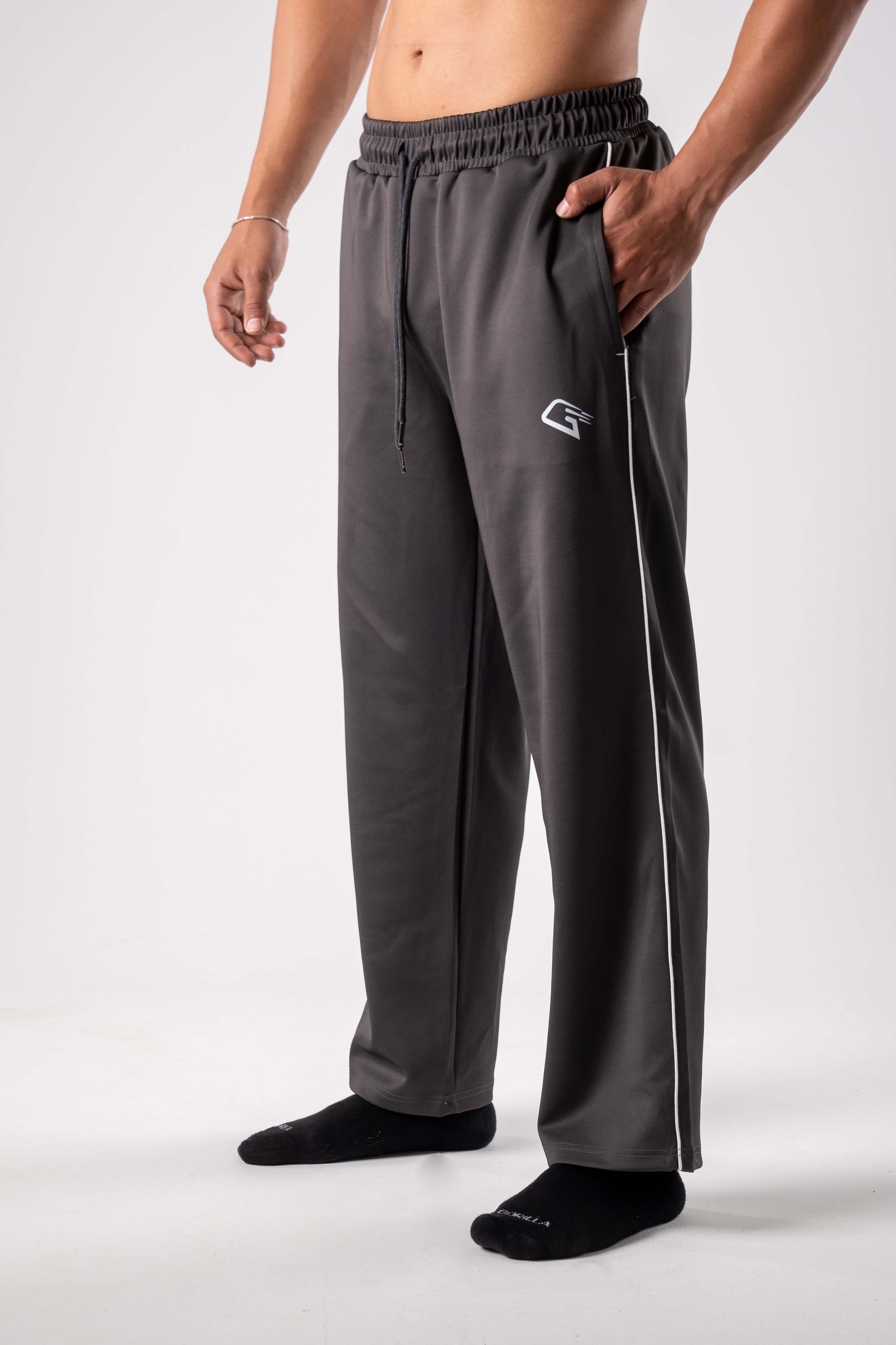 Active Line Gray Men Pants