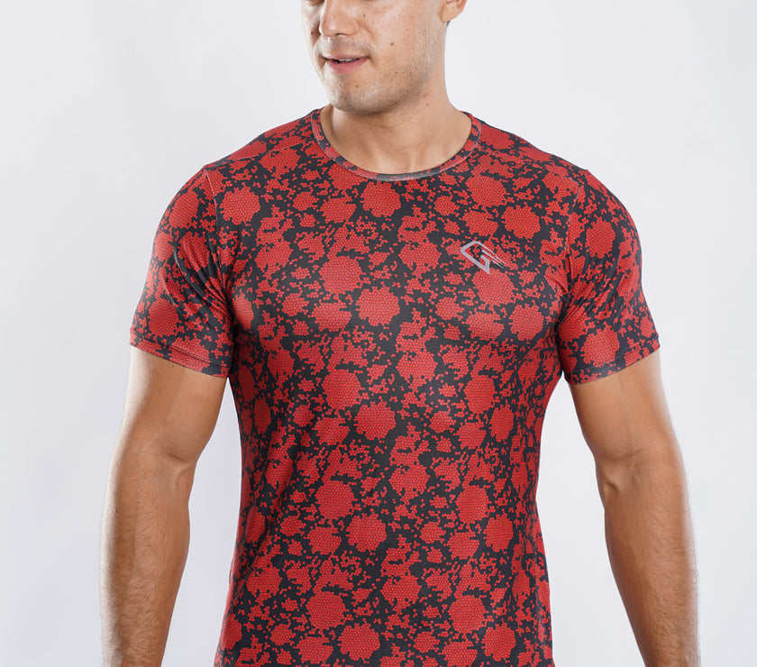 Flame Grid T-shirt