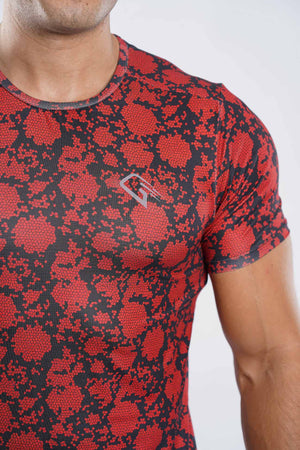 Flame Grid T-shirt