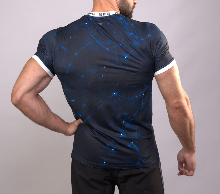 Blue Cosmics Compression T-shirt