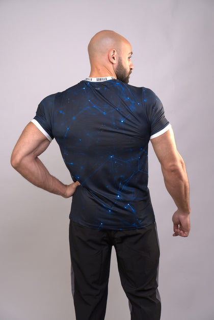 Blue Cosmics Compression T-shirt