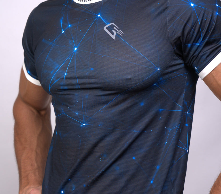Blue Cosmics Compression T-shirt
