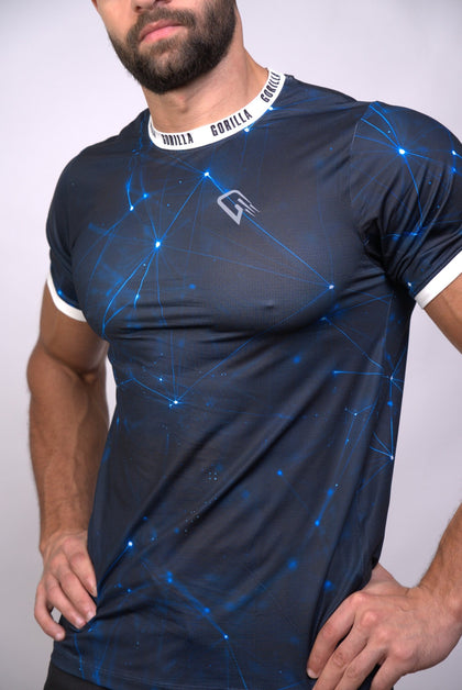 Blue Cosmics Compression T-shirt