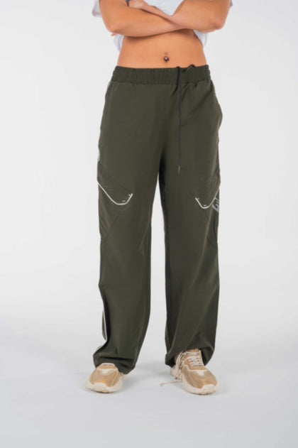 Drift Dark Green Wide Pants