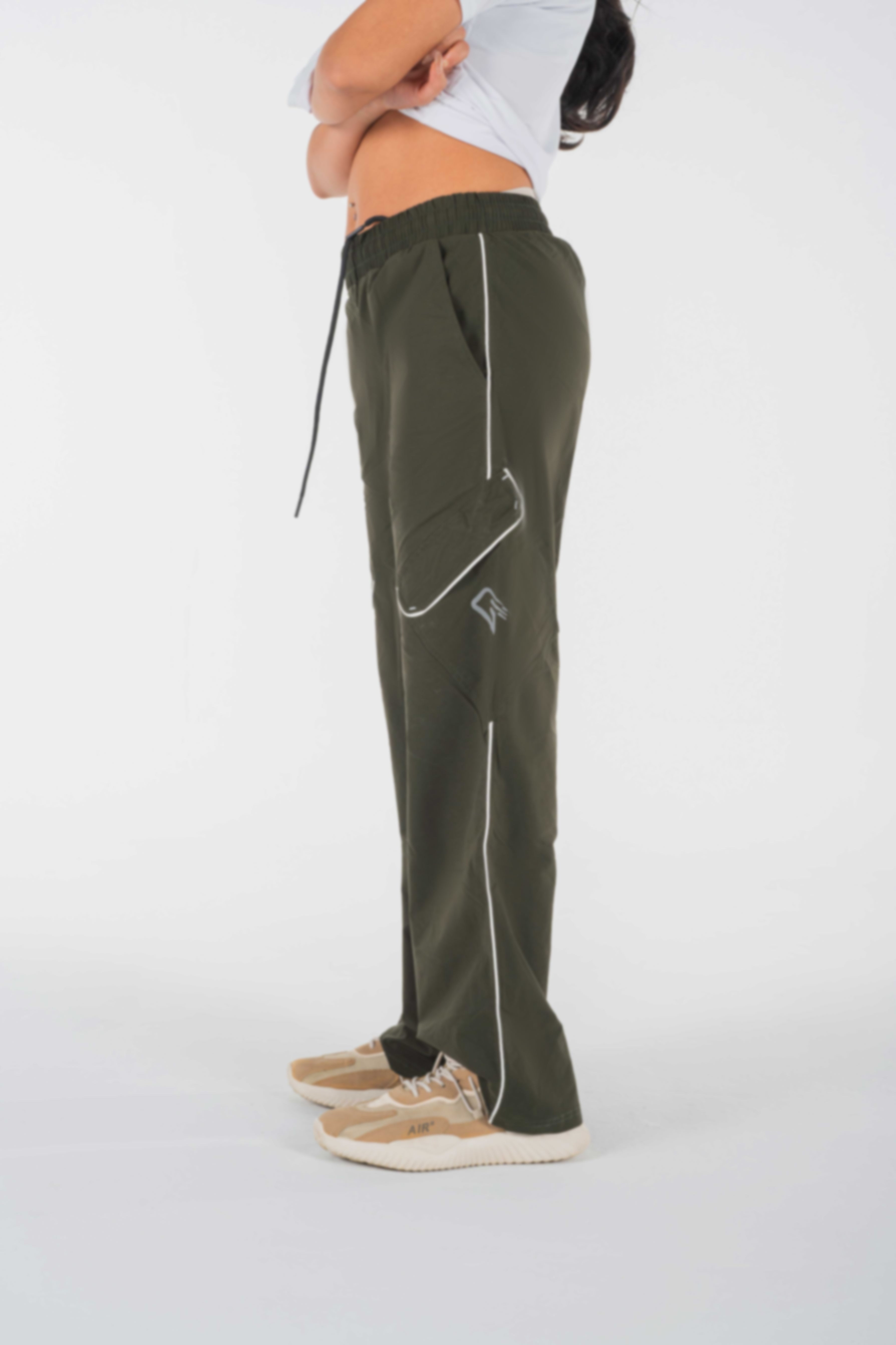 Drift Dark Green Wide Pants