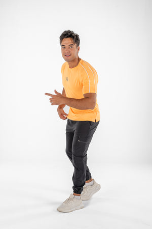 Orange  Pipe Sports Tee