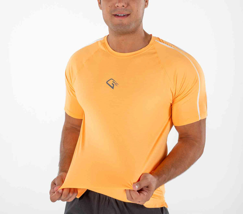 Orange  Pipe Sports Tee