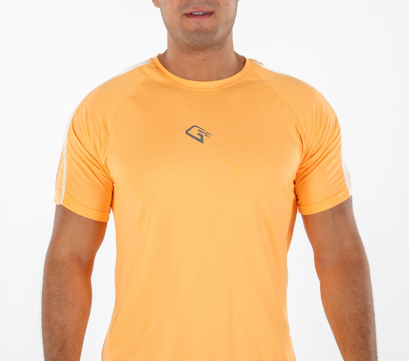 Orange  Pipe Sports Tee