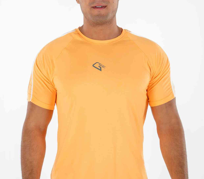 Orange  Pipe Sports Tee