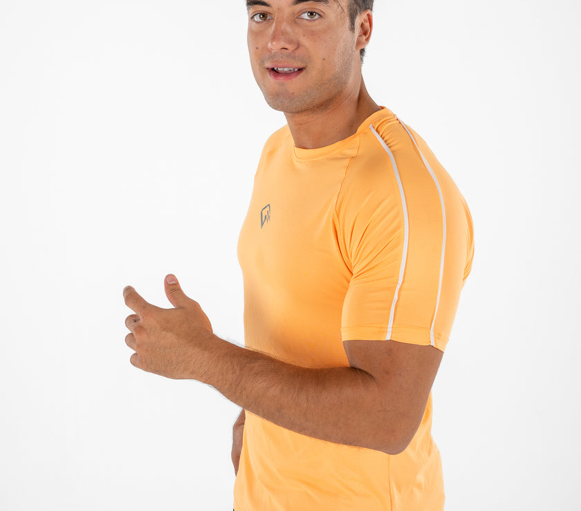 Orange  Pipe Sports Tee