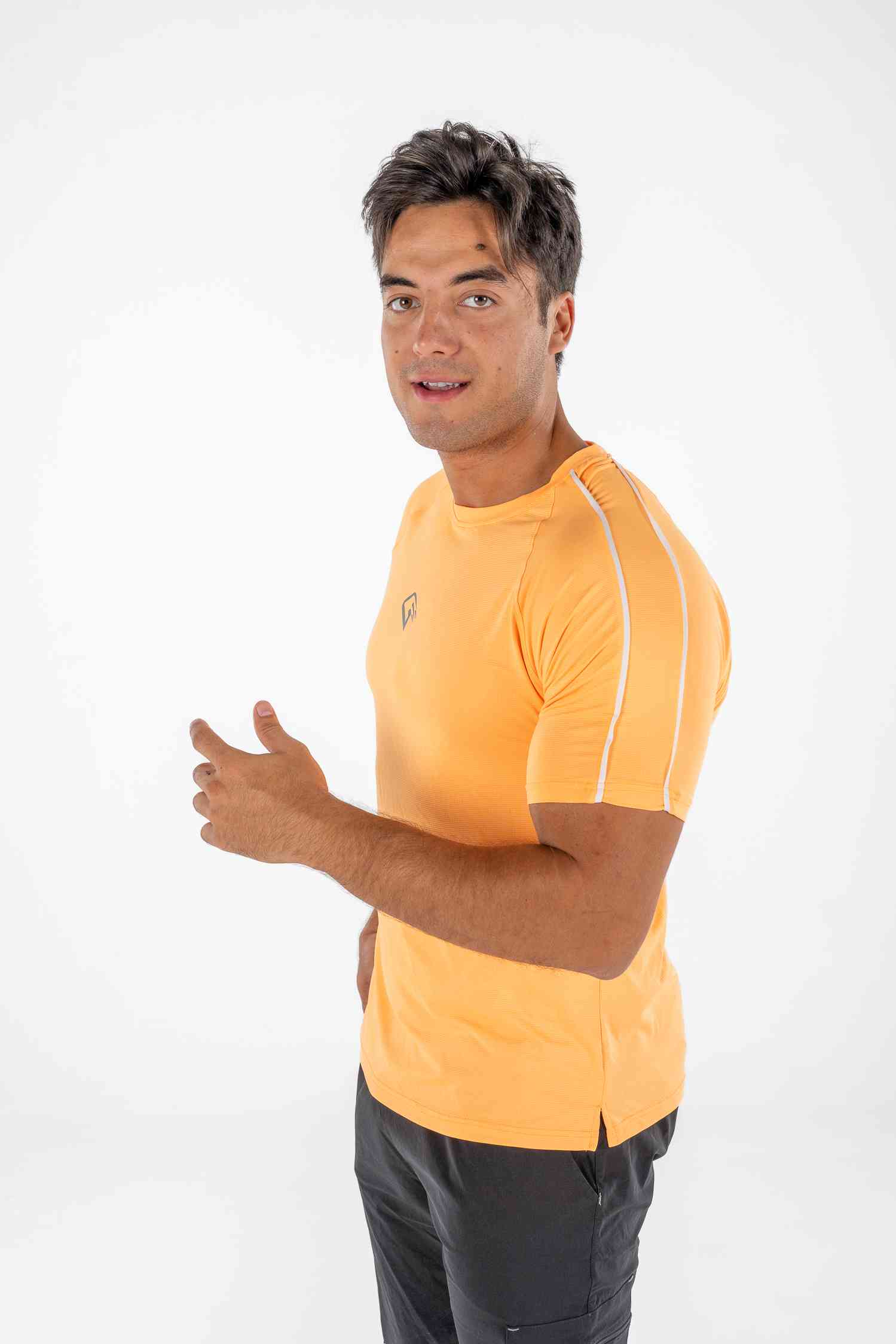 Orange  Pipe Sports Tee