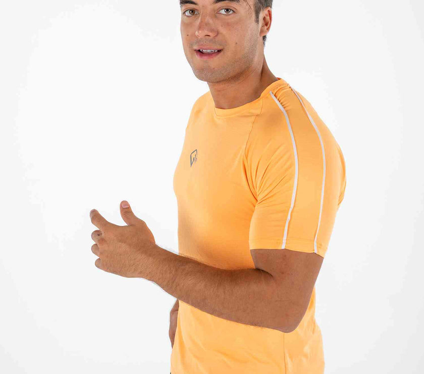 Orange  Pipe Sports Tee