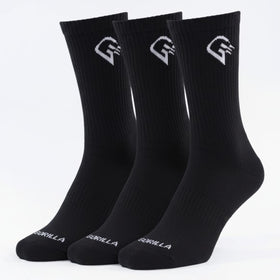 Black Long Cotton socks set (3 Pack)