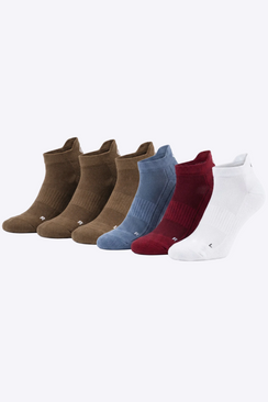 Gorilla Ankle Socks — Earth Tone 6-Pack