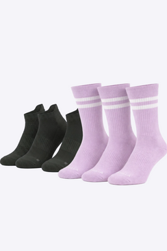 Gorilla Mixed Socks — Pastel & Olive 6-Pack