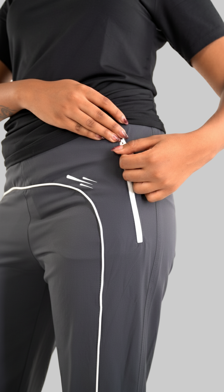 Active Line Gray Women Pants