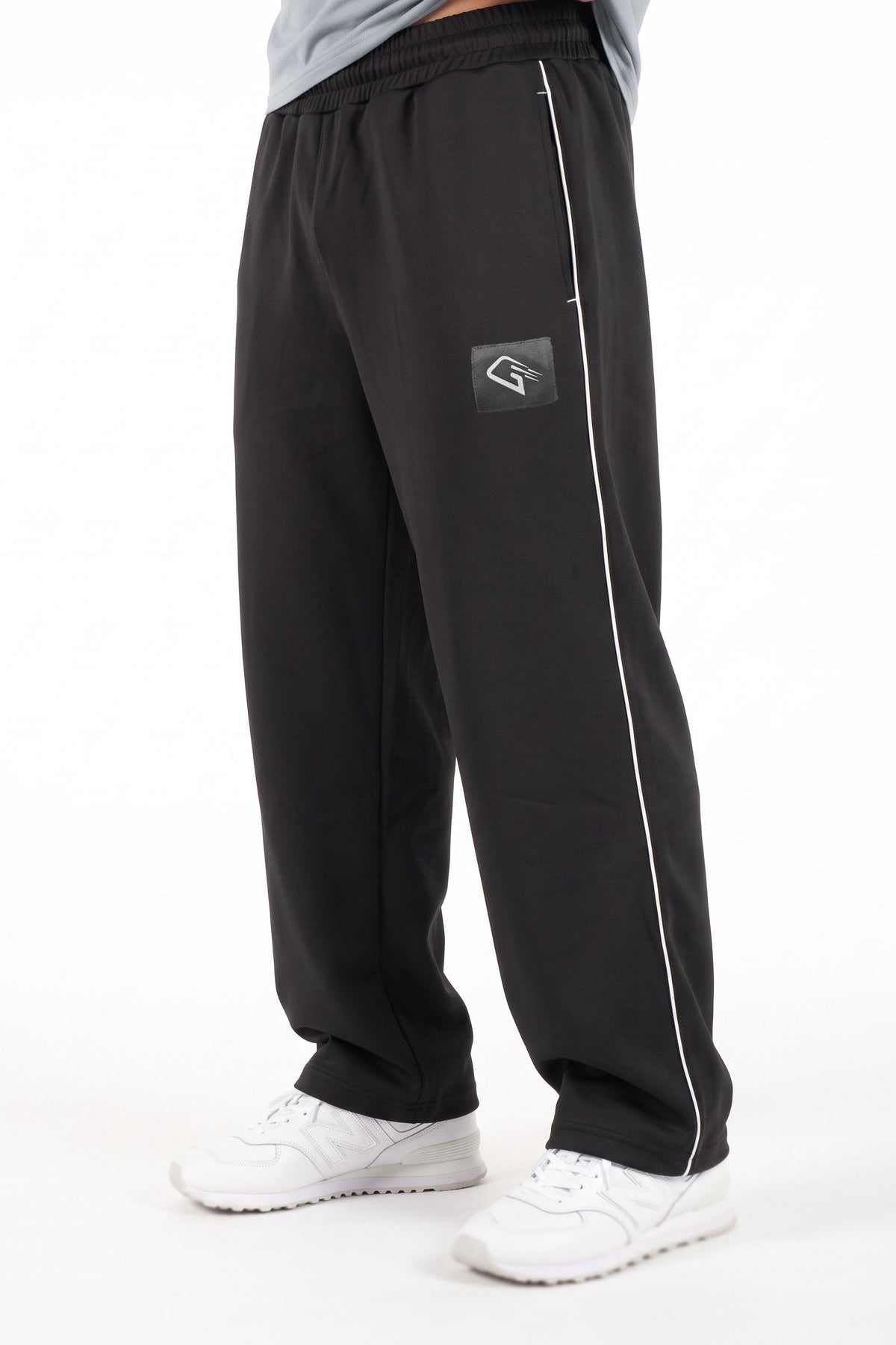 Active Line Black Men Pants