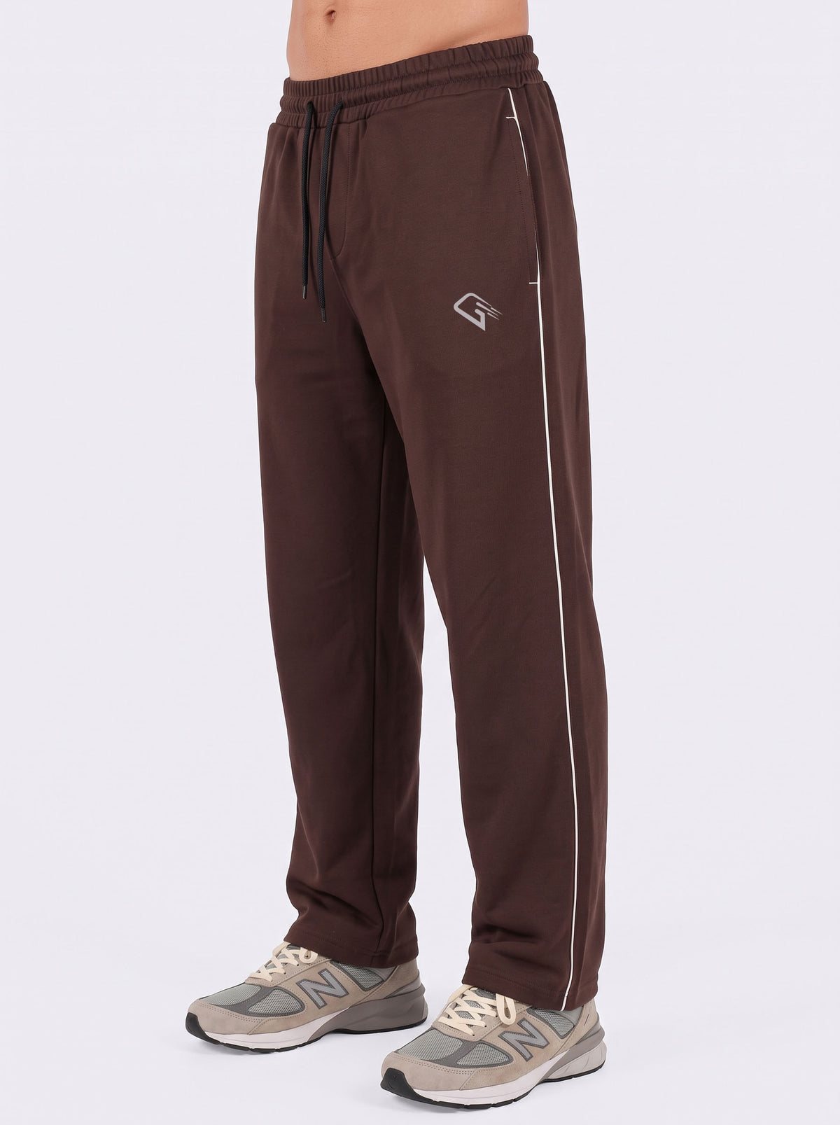 Active Line Brown Men Pants