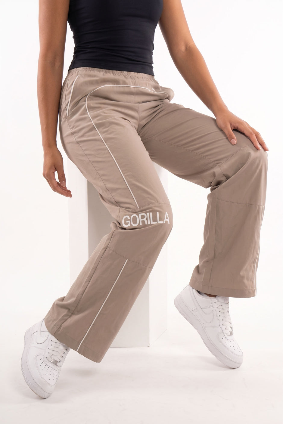 Active Line Biege Women Pants