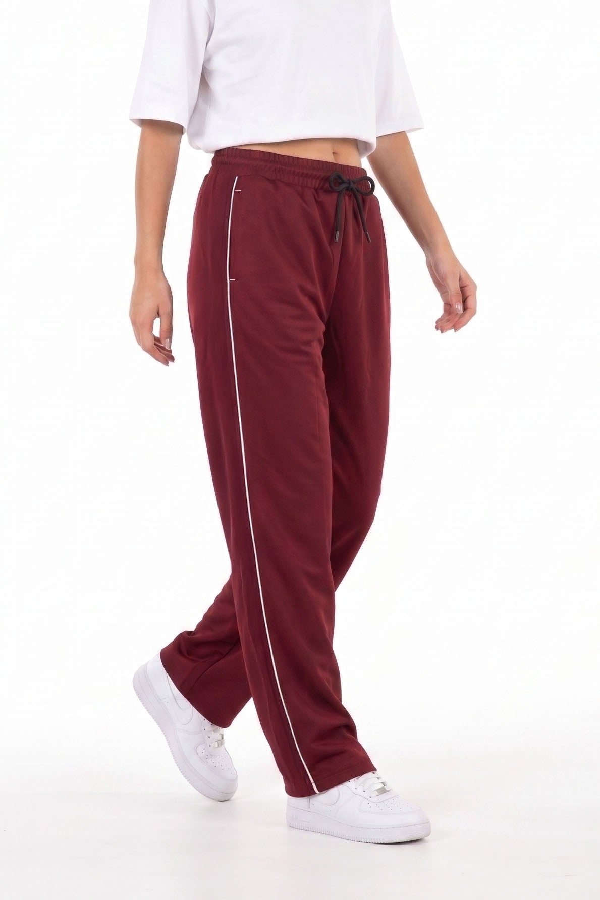 Active Line Burgandy Women Pants